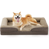 Large Dog Orthopedic Dog Sofa Supportive Foam Pet Mattress Washable And Removable Cover Egg Cell Foam Waterproof Lining Multiple Colors And Sizes Available