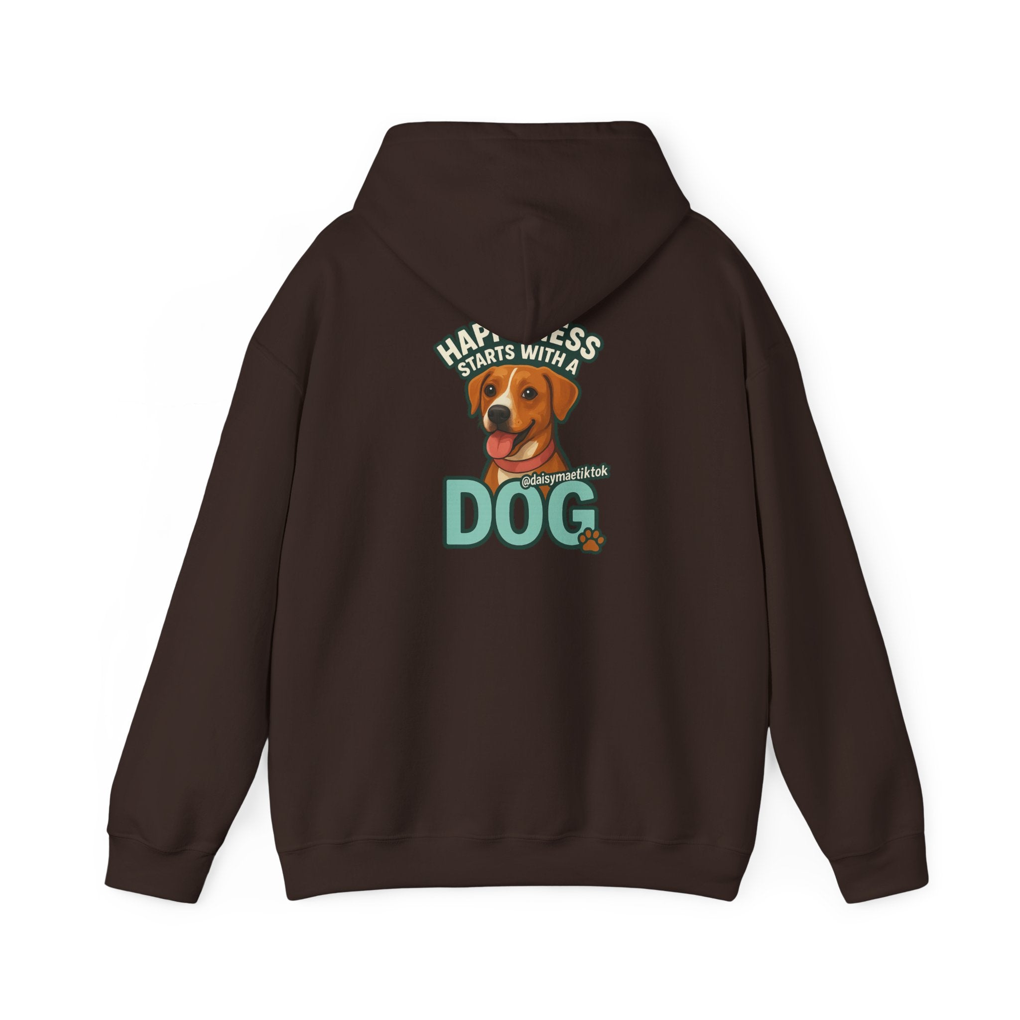 Unisex Hooded Sweatshirt, Cozy Dog Lover Hoodie, Flower Graphic Sweatshirt, Gift for Pet Owners, Relaxed Fit Casual Wear