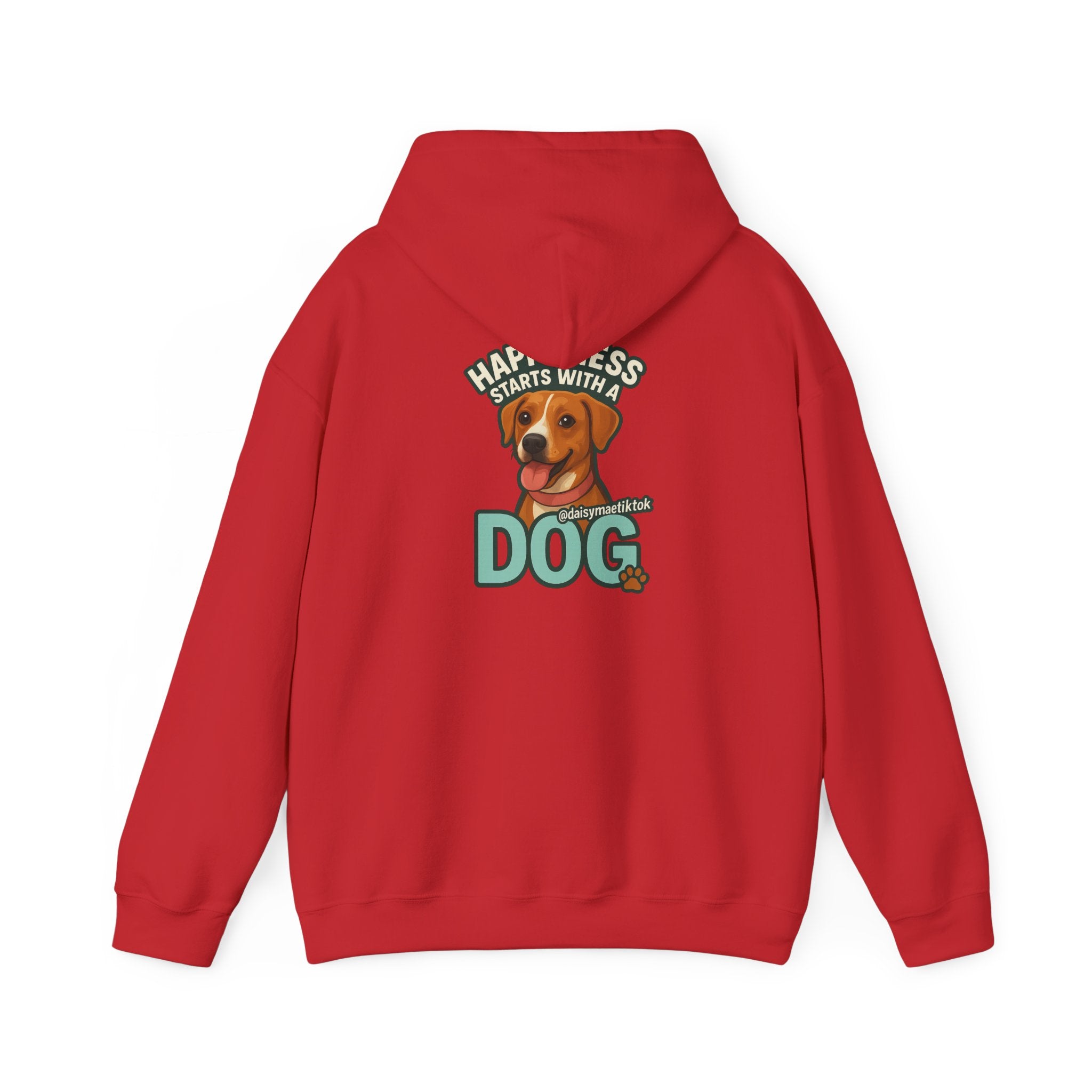Unisex Hooded Sweatshirt, Cozy Dog Lover Hoodie, Flower Graphic Sweatshirt, Gift for Pet Owners, Relaxed Fit Casual Wear