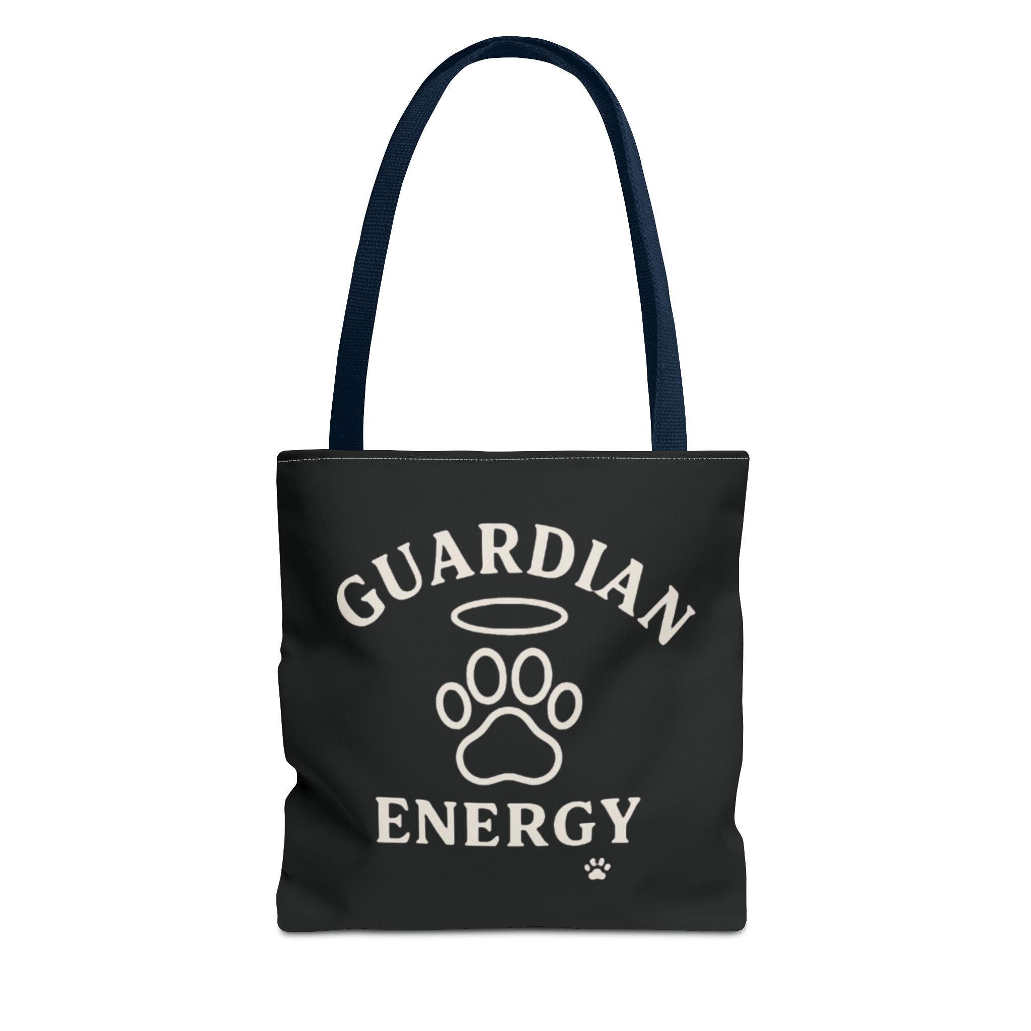 Guardian Energy Pet Lover Tote Bag, Inspirational Tote, Dog Lover Gift, AOP Tote, Eco-Friendly Shopping Bag