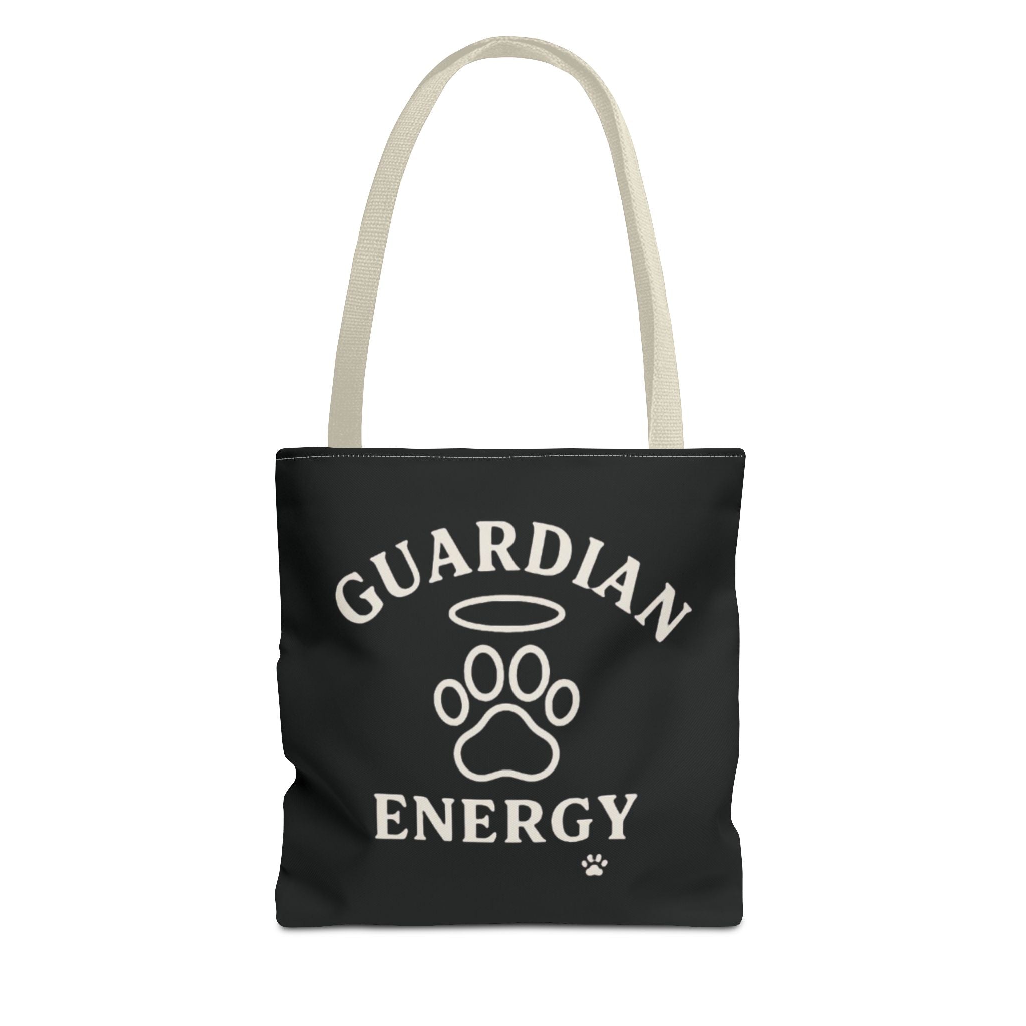Guardian Energy Pet Lover Tote Bag, Inspirational Tote, Dog Lover Gift, AOP Tote, Eco-Friendly Shopping Bag