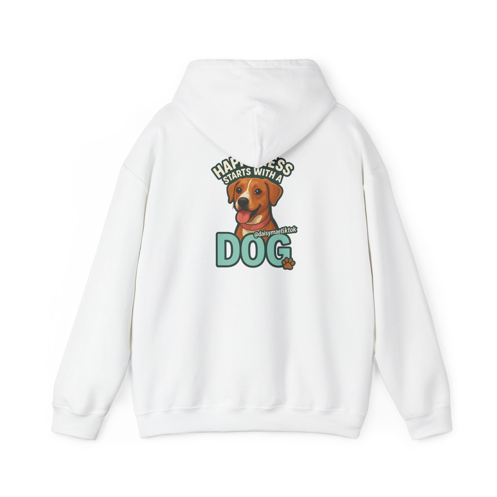 Unisex Hooded Sweatshirt, Cozy Dog Lover Hoodie, Flower Graphic Sweatshirt, Gift for Pet Owners, Relaxed Fit Casual Wear