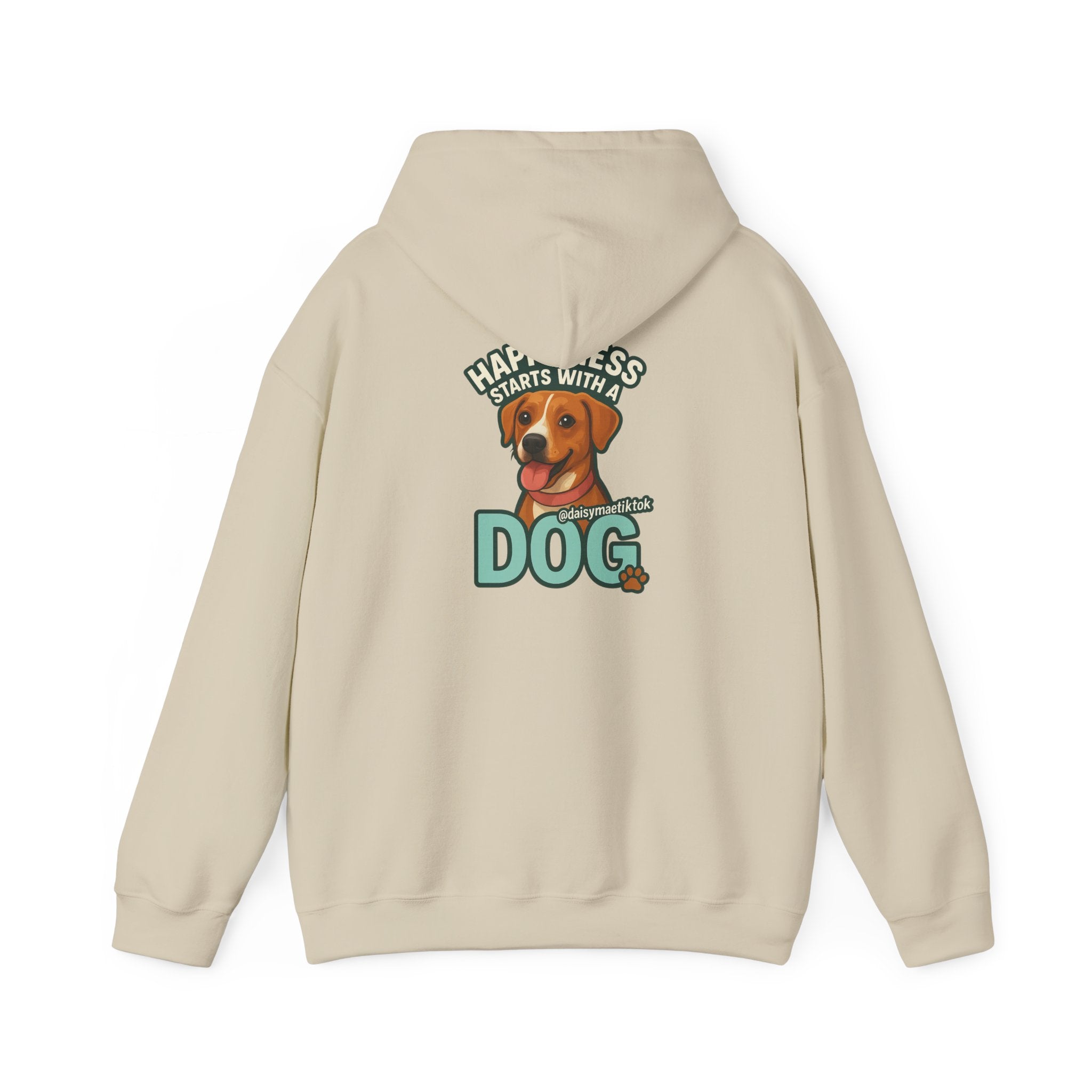 Unisex Hooded Sweatshirt, Cozy Dog Lover Hoodie, Flower Graphic Sweatshirt, Gift for Pet Owners, Relaxed Fit Casual Wear