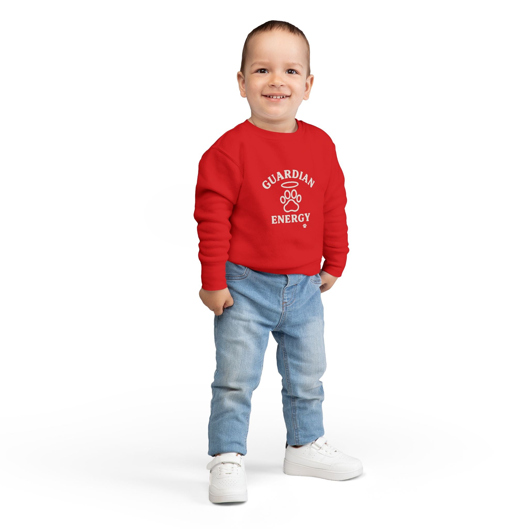 Toddler Guardian Energy Sweatshirt, Cozy Kids Apparel, Cute Toddler Gift, Pet Lover Clothing, Birthday and Holiday Sweatshirt