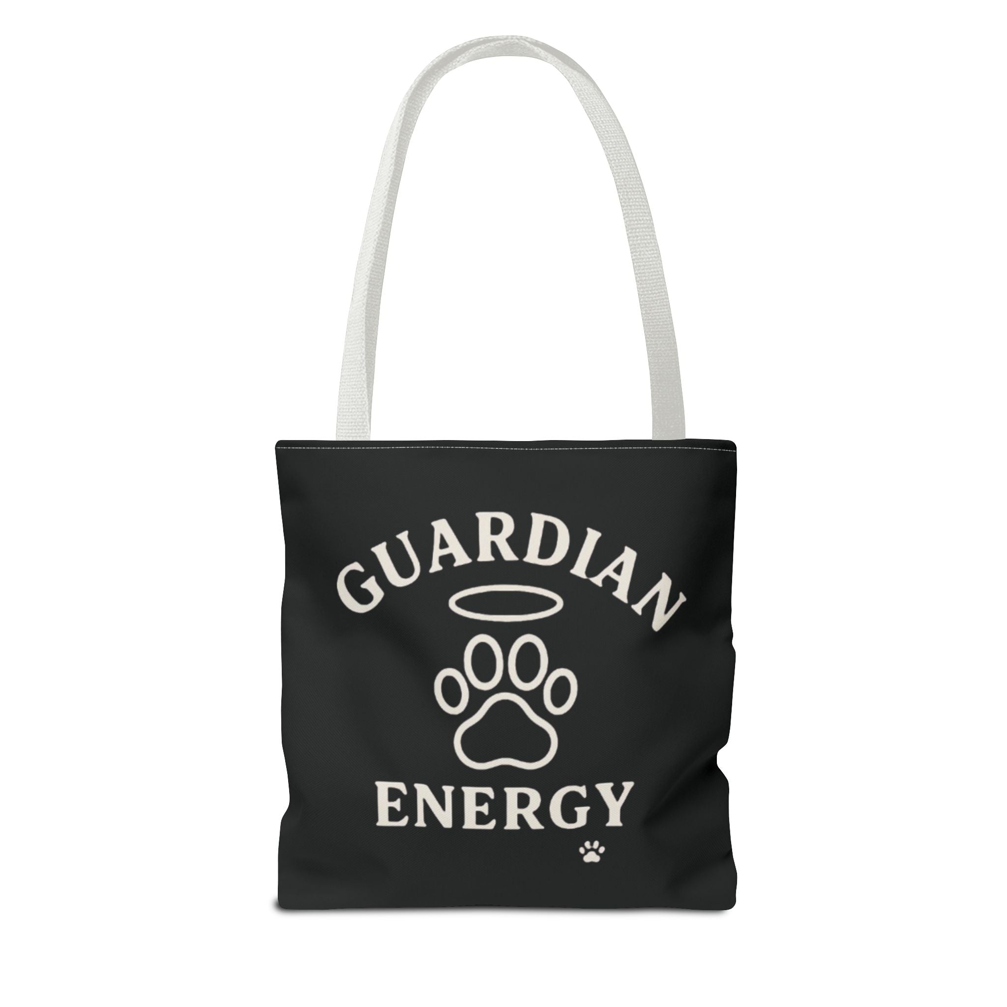 Guardian Energy Pet Lover Tote Bag, Inspirational Tote, Dog Lover Gift, AOP Tote, Eco-Friendly Shopping Bag