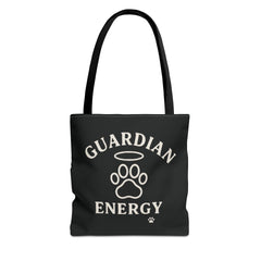 Guardian Energy Pet Lover Tote Bag, Inspirational Tote, Dog Lover Gift, AOP Tote, Eco-Friendly Shopping Bag