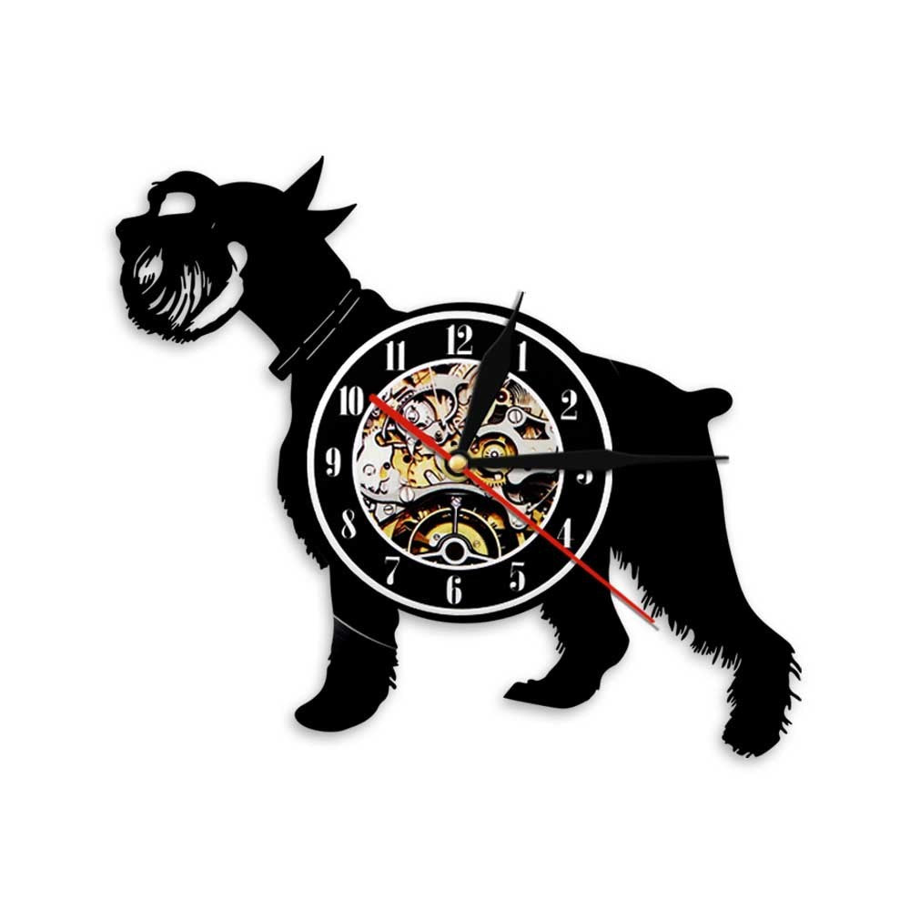 Cute Pet And Cute Puppy Series Record Wall Clock, Animal Style Home Decoration