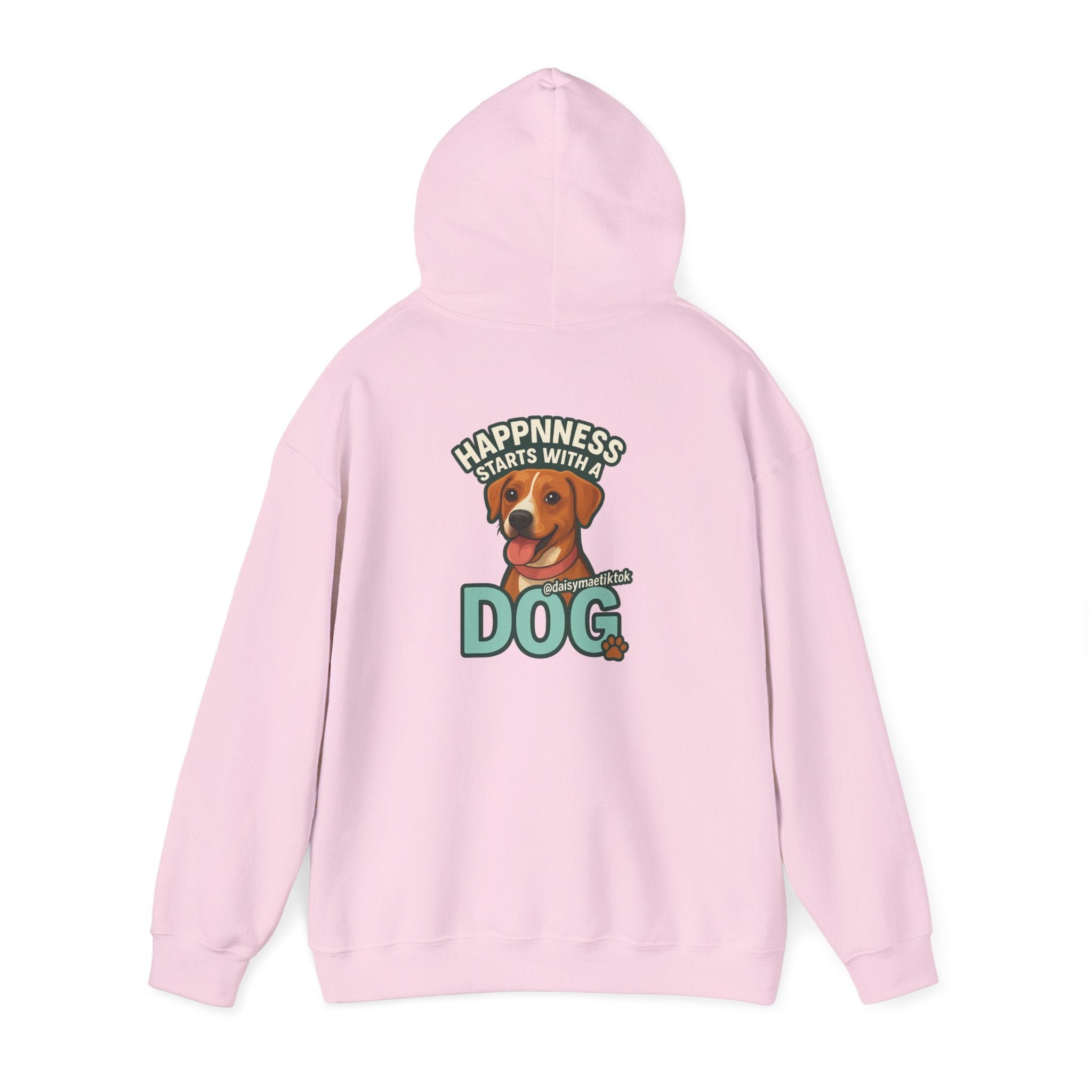 Unisex Hooded Sweatshirt, Cozy Dog Lover Hoodie, Flower Graphic Sweatshirt, Gift for Pet Owners, Relaxed Fit Casual Wear