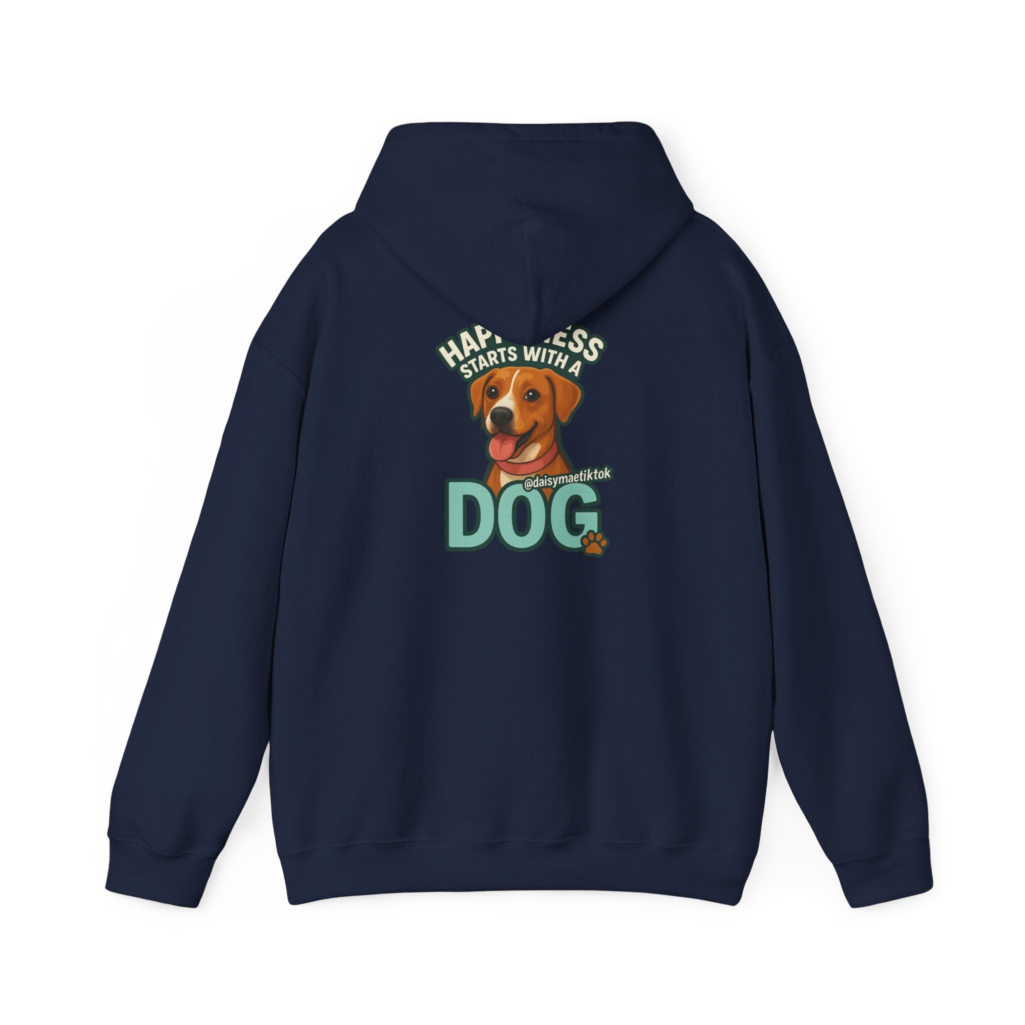 Unisex Hooded Sweatshirt, Cozy Dog Lover Hoodie, Flower Graphic Sweatshirt, Gift for Pet Owners, Relaxed Fit Casual Wear