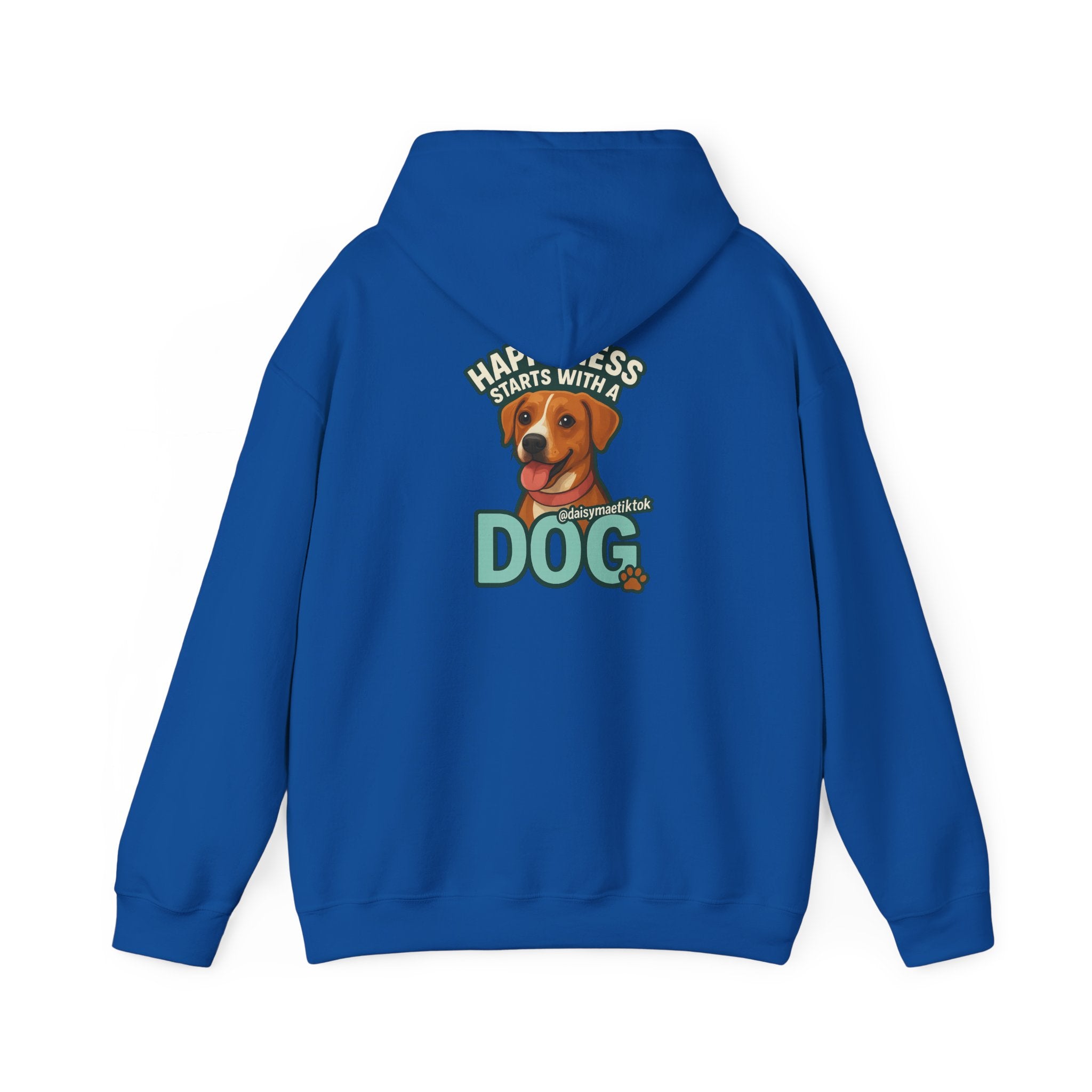 Unisex Hooded Sweatshirt, Cozy Dog Lover Hoodie, Flower Graphic Sweatshirt, Gift for Pet Owners, Relaxed Fit Casual Wear