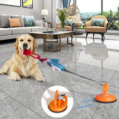 PROKEl Shark Shaped Pet Toy, Interactive TwineToy Ball Dog Toy With Suction Cup, Pet Chew ToyFor Dogs & Cats Funny Dogtoys Squeaky Toys Dogtraining Rope Toy