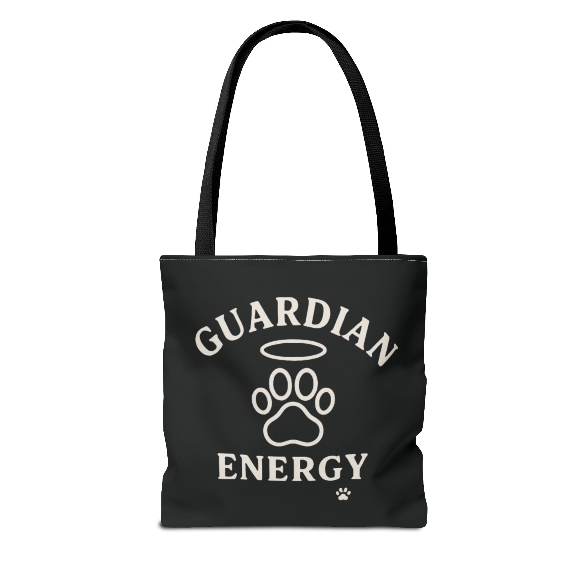 Guardian Energy Pet Lover Tote Bag, Inspirational Tote, Dog Lover Gift, AOP Tote, Eco-Friendly Shopping Bag