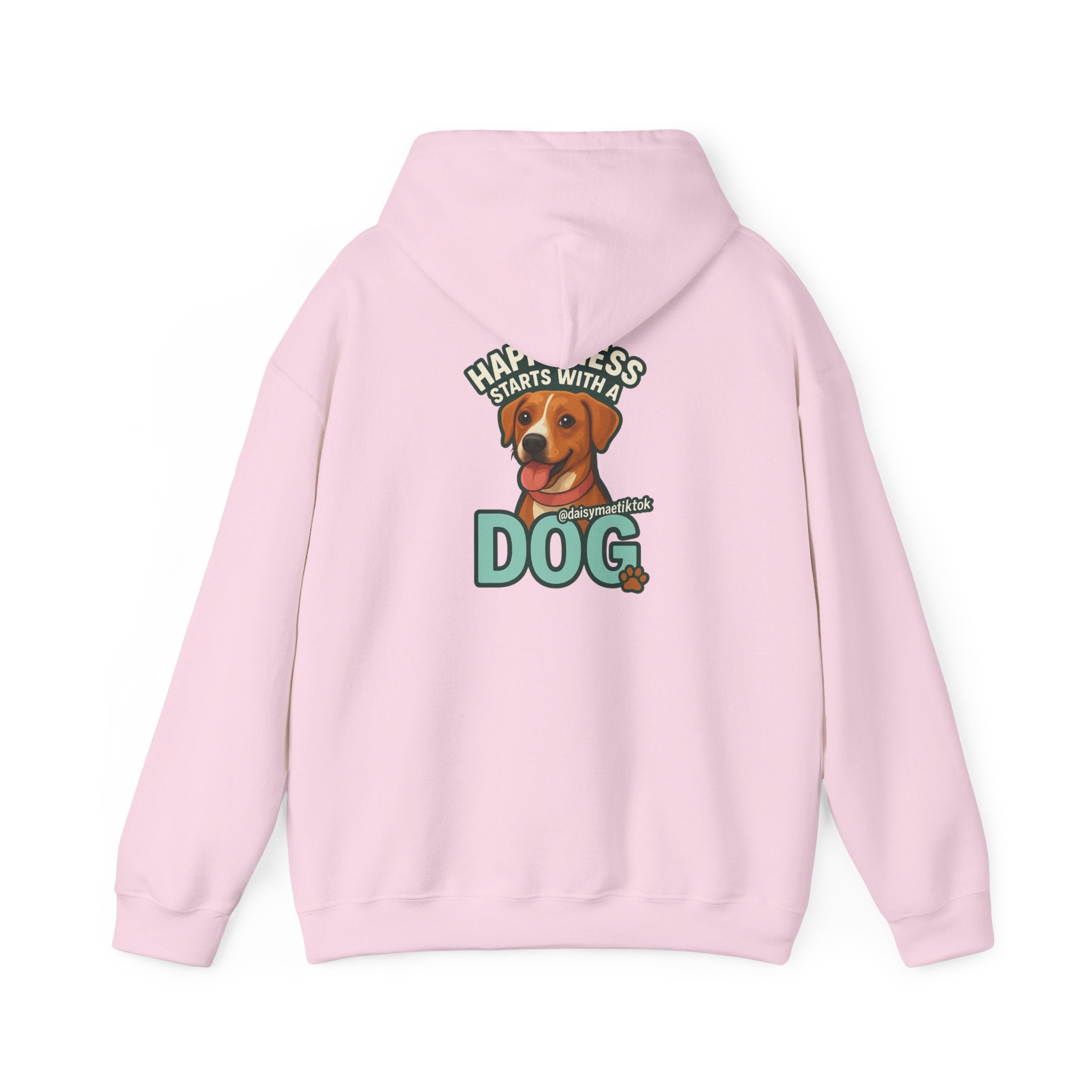 Unisex Hooded Sweatshirt, Cozy Dog Lover Hoodie, Flower Graphic Sweatshirt, Gift for Pet Owners, Relaxed Fit Casual Wear