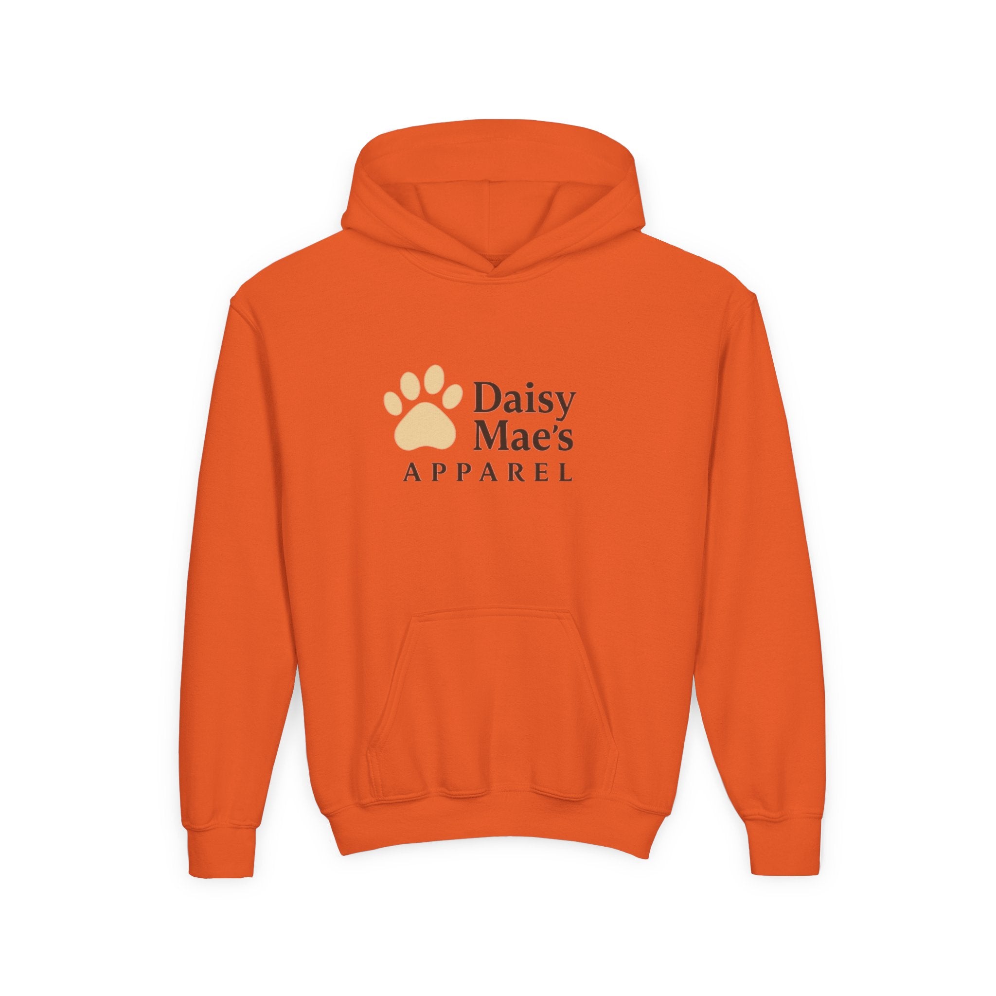 Youth Hoodie — DaisyMae’s Apparel Kids Pullover with Playful Dog Logo