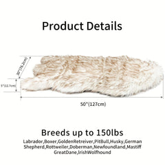 Luxury Faux Fur 5 Inches Thick Super Soft Memory Foam Dog Bed With Soft Removable Please Note That This Product Is Shipped By Yourself For The Average Shipping Cost