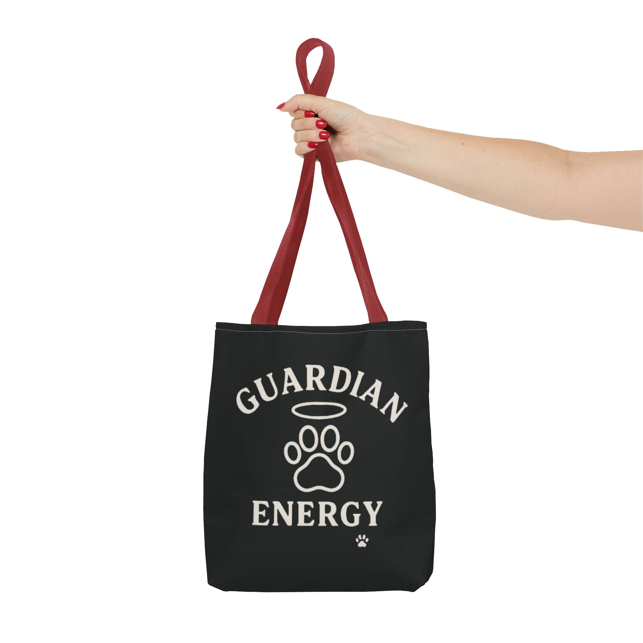 Guardian Energy Pet Lover Tote Bag, Inspirational Tote, Dog Lover Gift, AOP Tote, Eco-Friendly Shopping Bag