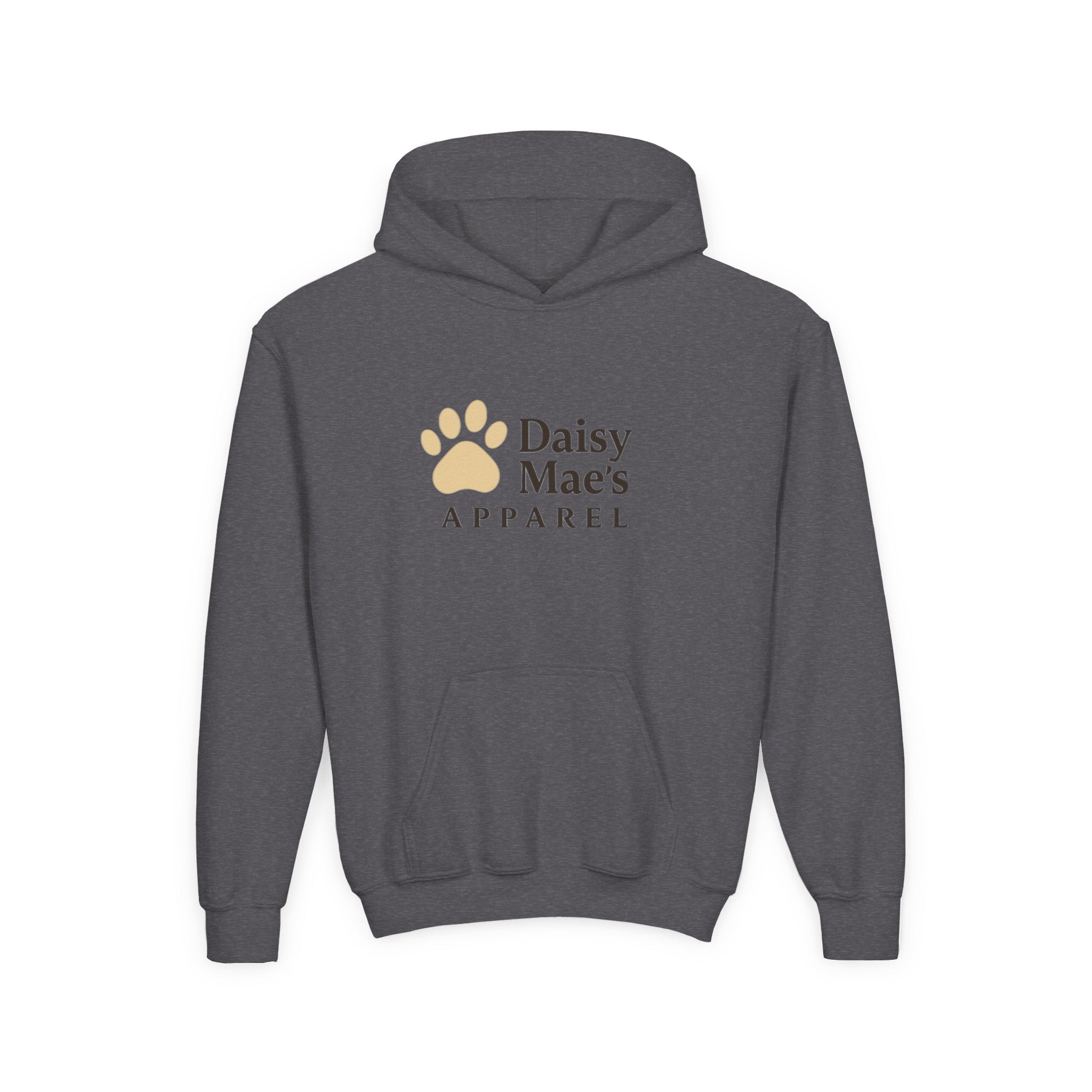 Youth Hoodie — DaisyMae’s Apparel Kids Pullover with Playful Dog Logo