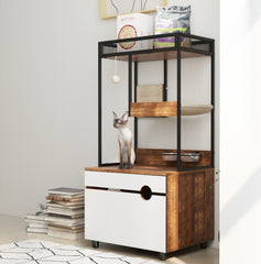 The Outer Shell Of The Garbage Bin In The Cat Cabinet