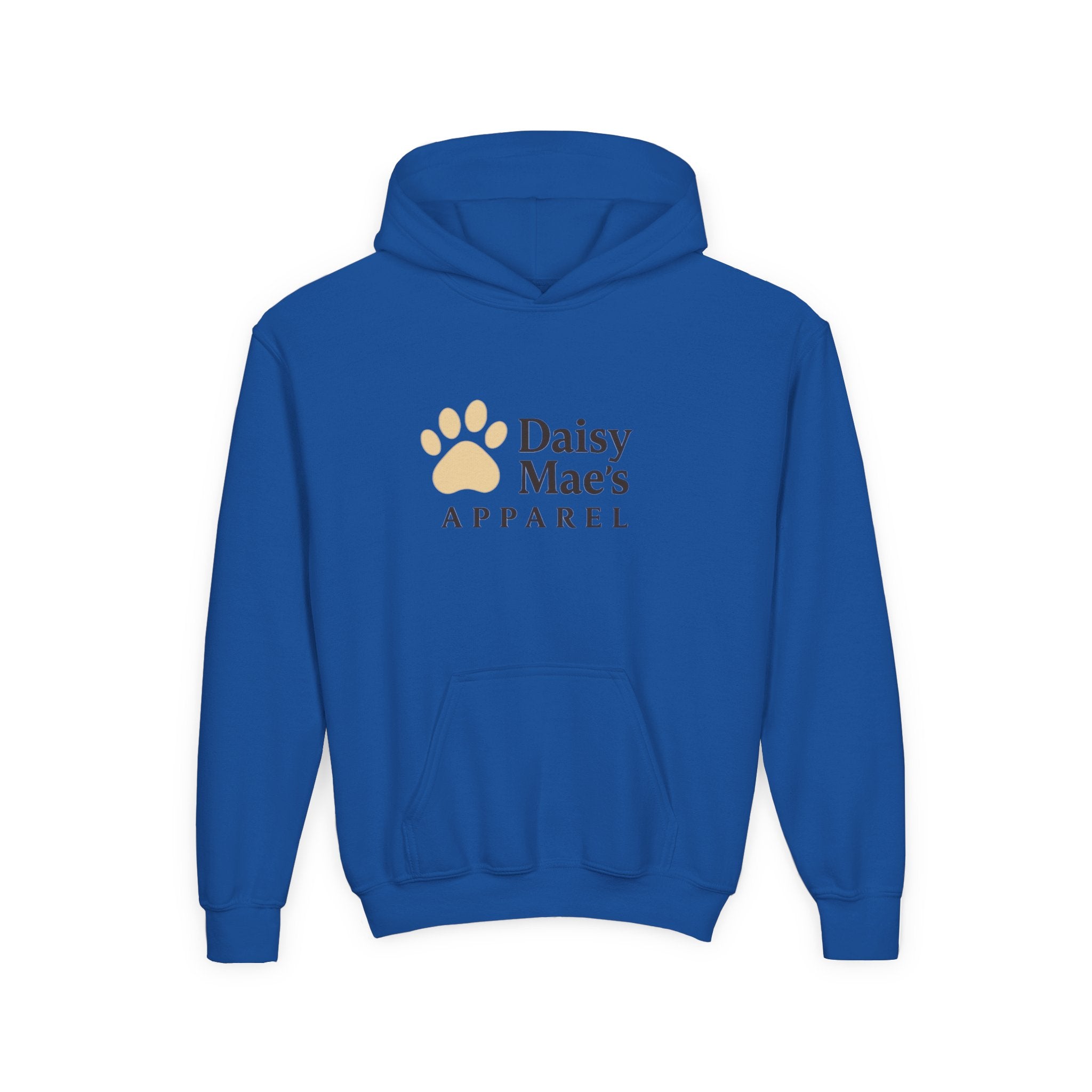 Youth Hoodie — DaisyMae’s Apparel Kids Pullover with Playful Dog Logo