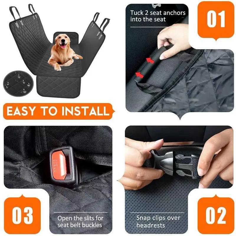 Orange Single-layer Hard Board Rear Seat Pet Travel Car Pet Mat Pet Car Bed,Only Supports Self-pickup