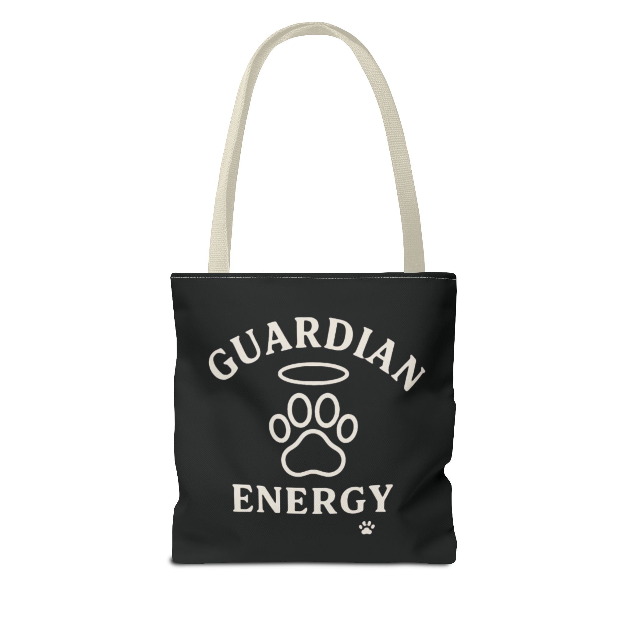 Guardian Energy Pet Lover Tote Bag, Inspirational Tote, Dog Lover Gift, AOP Tote, Eco-Friendly Shopping Bag