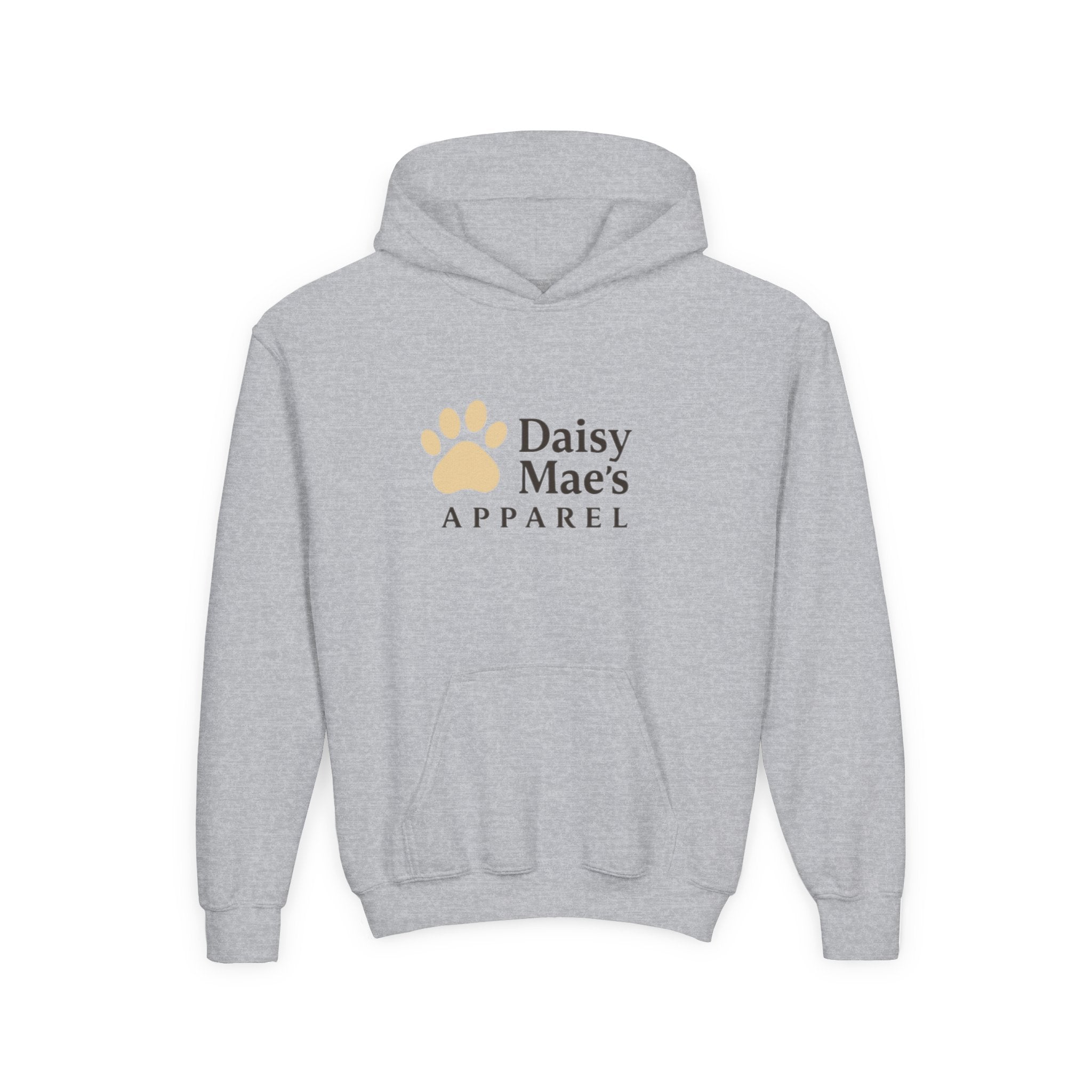 Youth Hoodie — DaisyMae’s Apparel Kids Pullover with Playful Dog Logo