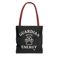 Guardian Energy Pet Lover Tote Bag, Inspirational Tote, Dog Lover Gift, AOP Tote, Eco-Friendly Shopping Bag