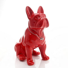 Resin Decoration Front Pet Dog Fighting Sculpture