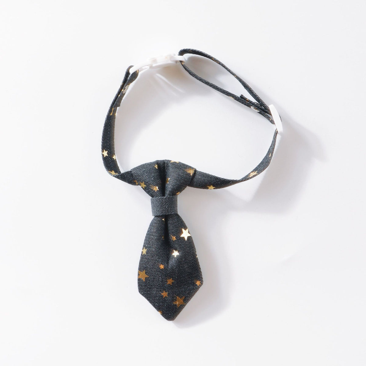 Designer Dog Collar For Small Medium Dogs Long Tie Golden Star Fancy Neck Wear Adjustable Animal Decoration Pet Cat Accessories