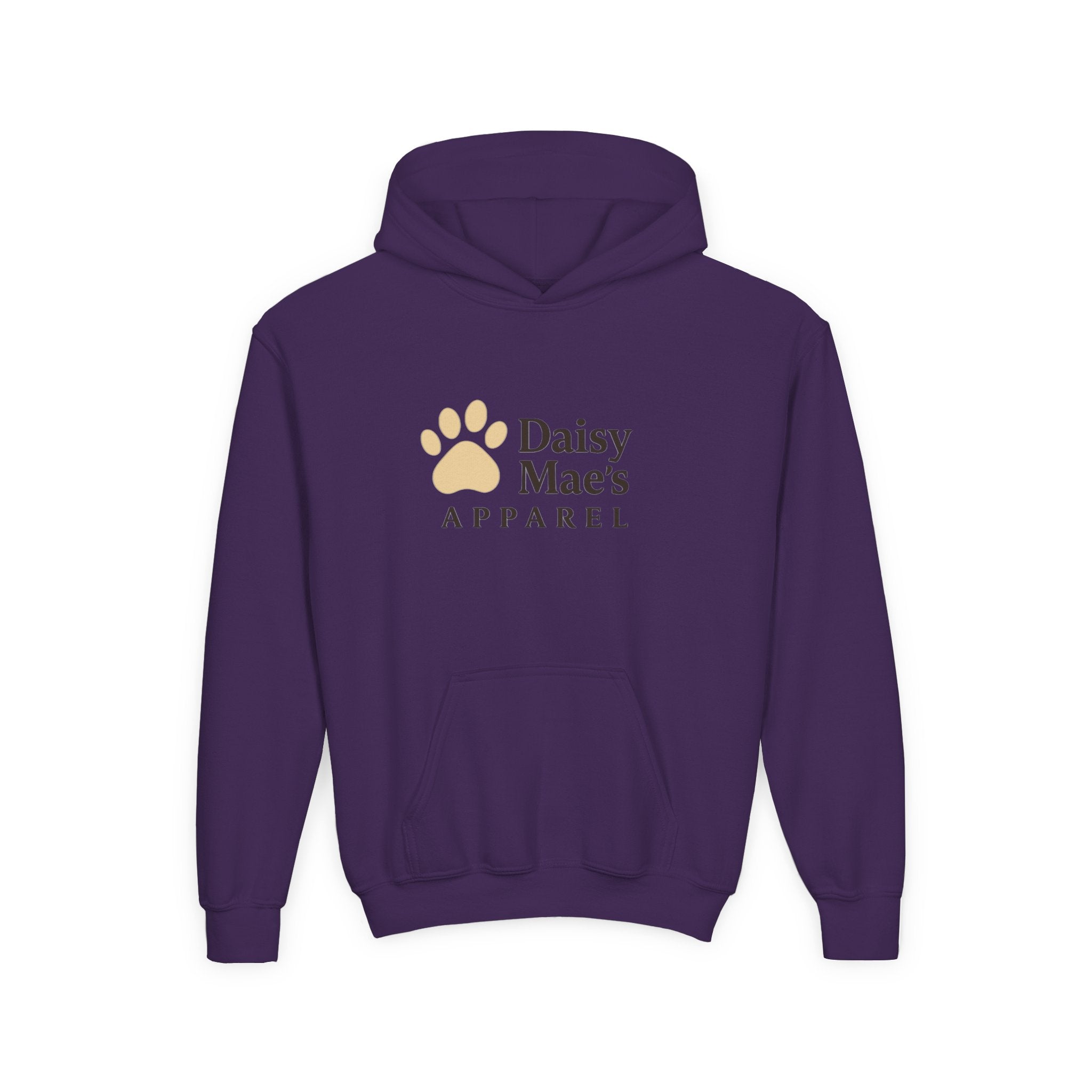 Youth Hoodie — DaisyMae’s Apparel Kids Pullover with Playful Dog Logo