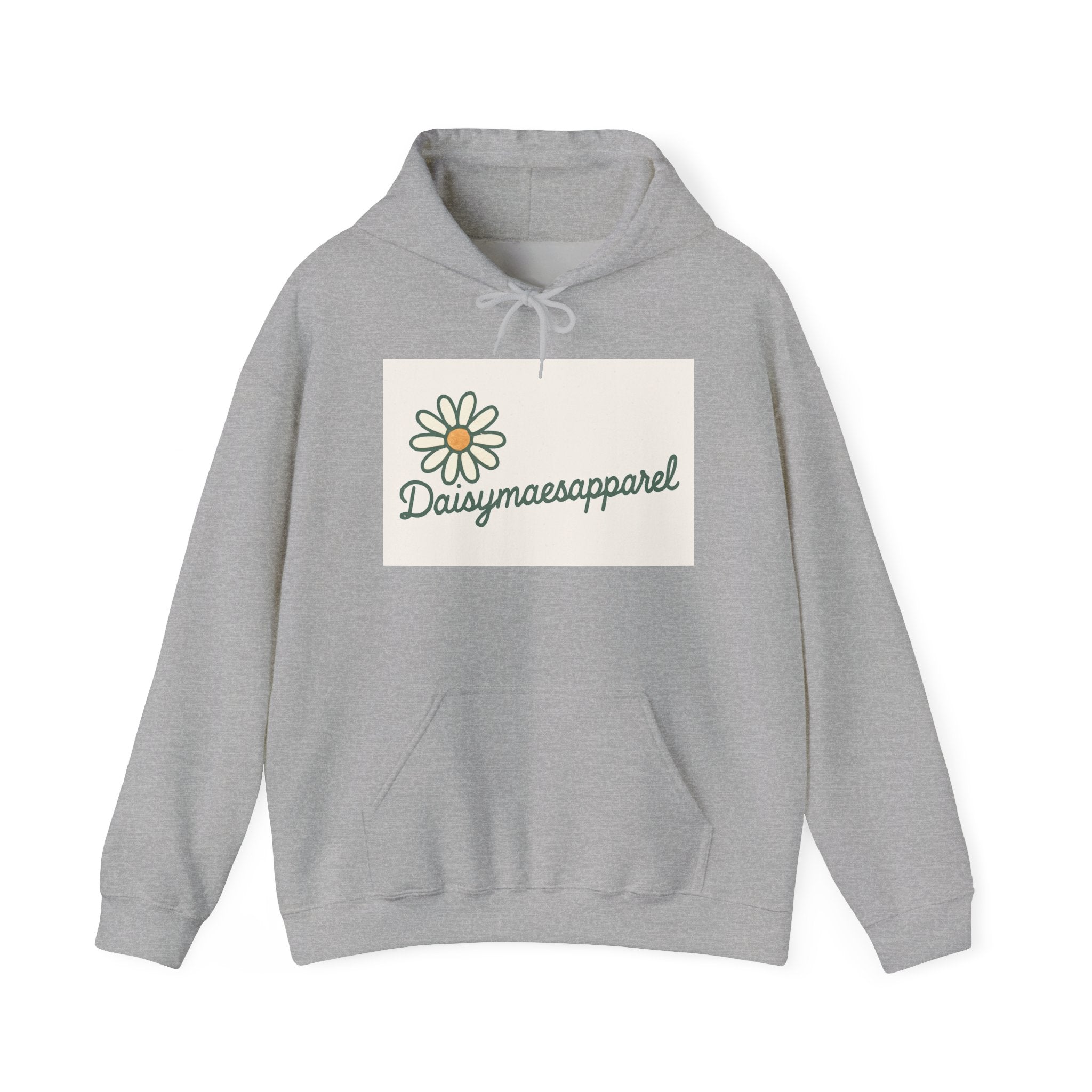 Unisex Hooded Sweatshirt, Cozy Dog Lover Hoodie, Flower Graphic Sweatshirt, Gift for Pet Owners, Relaxed Fit Casual Wear