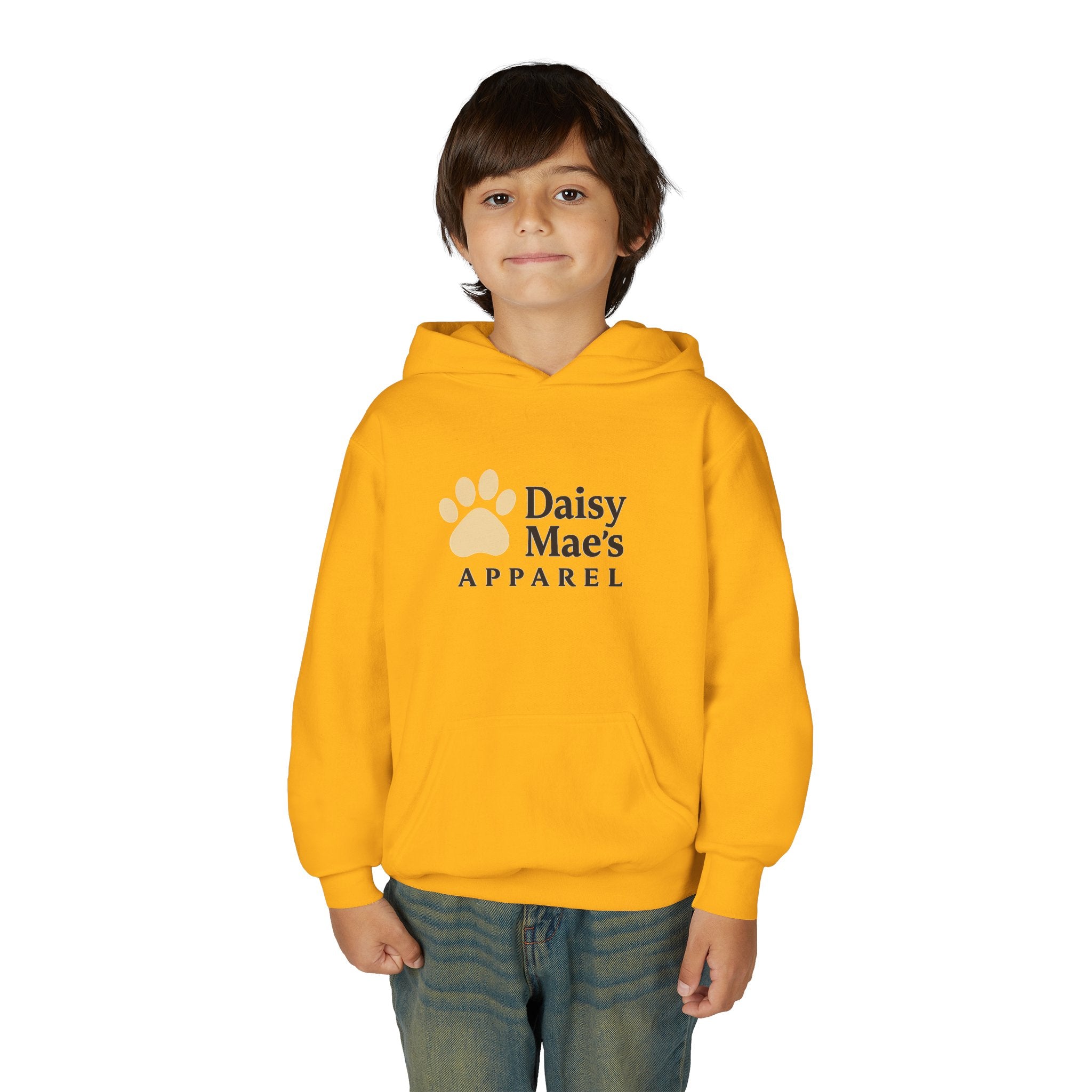 Youth Hoodie — DaisyMae’s Apparel Kids Pullover with Playful Dog Logo