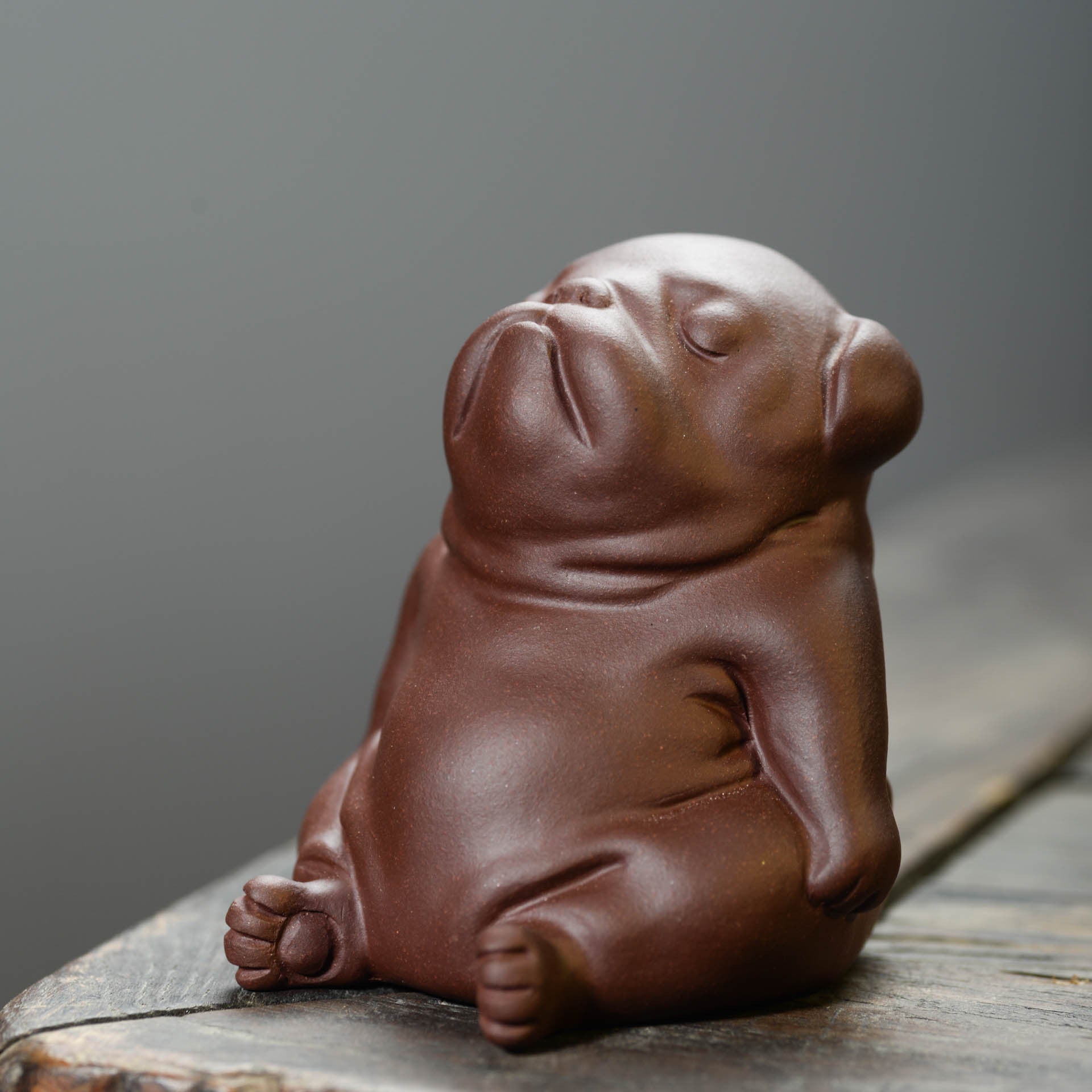 Purple Sand Tea Pet Dog Small Ornaments Crafts Decoration