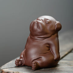 Purple Sand Tea Pet Dog Small Ornaments Crafts Decoration