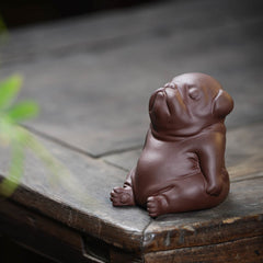 Purple Sand Tea Pet Dog Small Ornaments Crafts Decoration