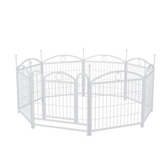Dog Playpen Indoor 24 Inch 8 Panel Metal Dog Playpen