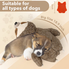 Pet Soothing Plush Toy Training Interactive Toy With Heartbeat Device