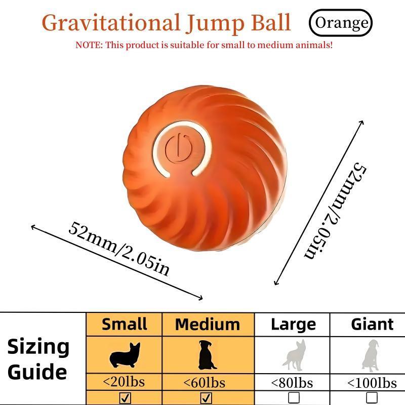 Blue And Orange Pet Bouncing Ball Fun Pet Bouncing Ball For Cats And Dogs